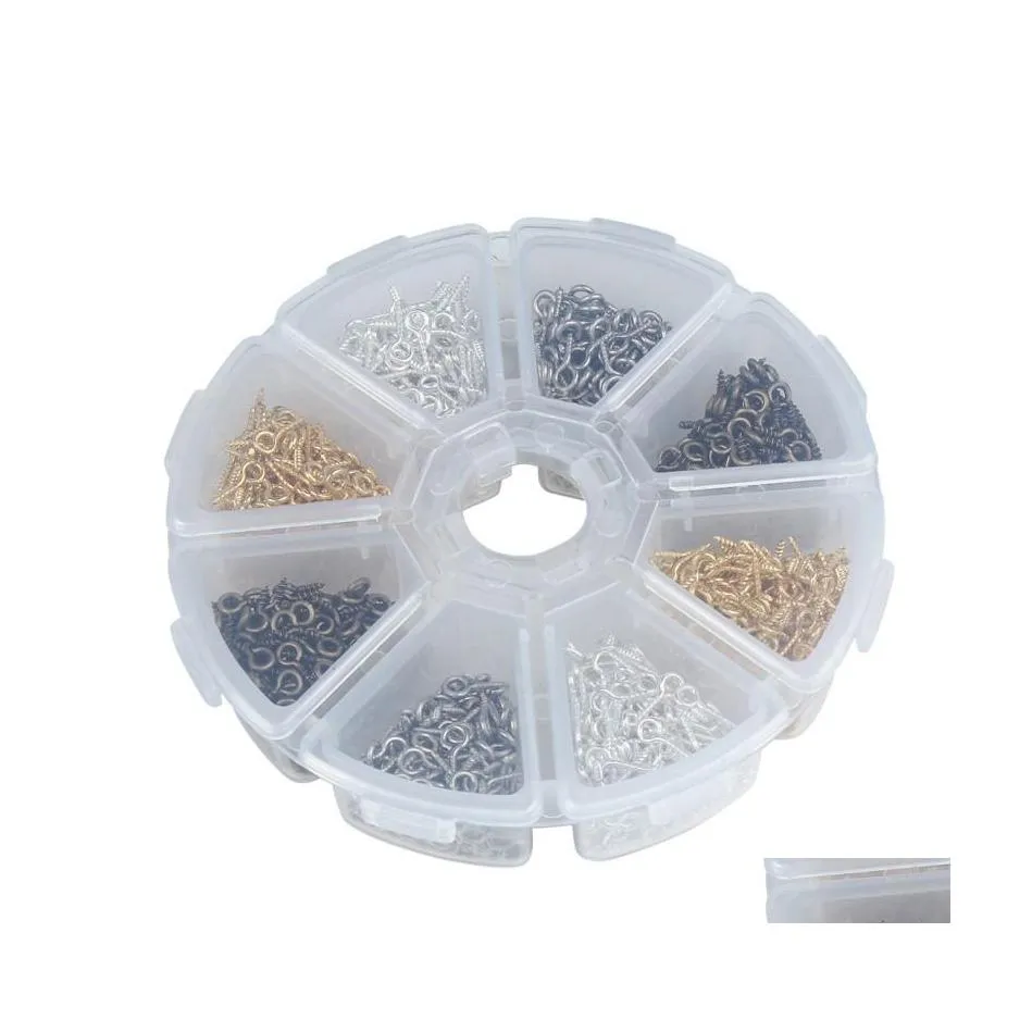 Chiusure Ganci 800 Pz/scatola 4X10 Mm Piccole Pecore Vite Occhi Chiodi Spilli Bail Anello Gancio Risultati Dei Gioielli Per Fai Da Te Ciondolo In Rilievo Fare Acce Dhish