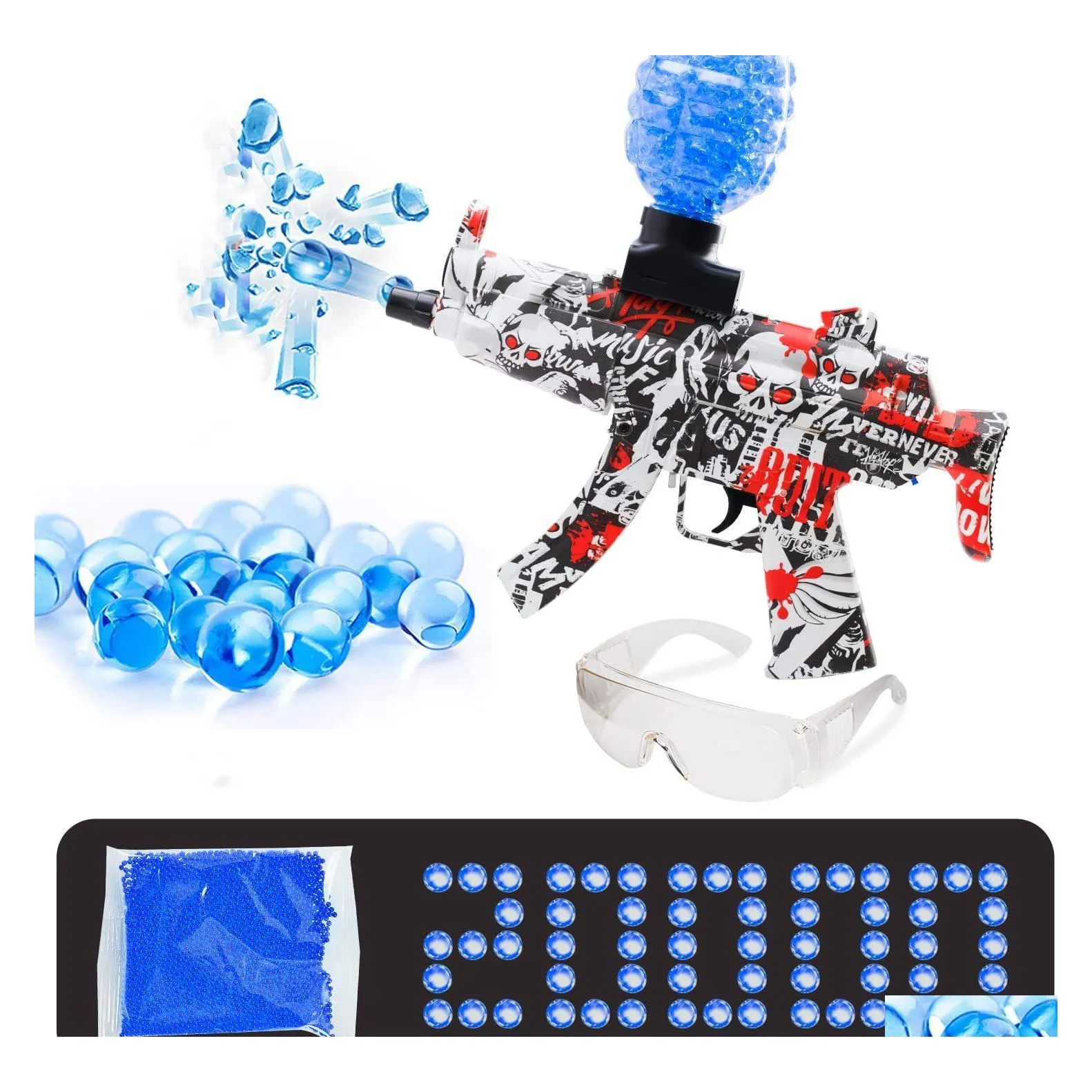 Favore di partito Gel elettrico Ball Blaster Sohurker Mp5 Matic Toy Splatter Outdoor Gun Drop Delivery Home Garden Festive Supplie Dhhi1