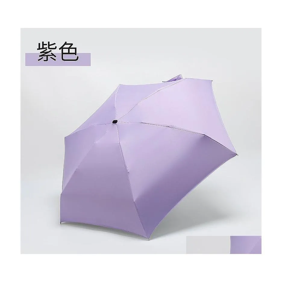 Guarda -chuvas dia chuvoso Pocket Umbrella Mini dobr￡vel sol parasol parasol color dobr￡vel cor de chuva de chuva 515 entrega de gato em casa dhtzw