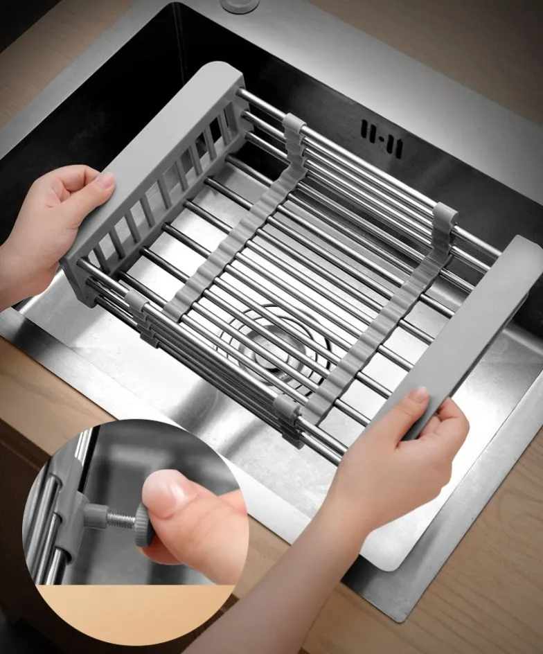 Sink basket with drainer rack hotsell