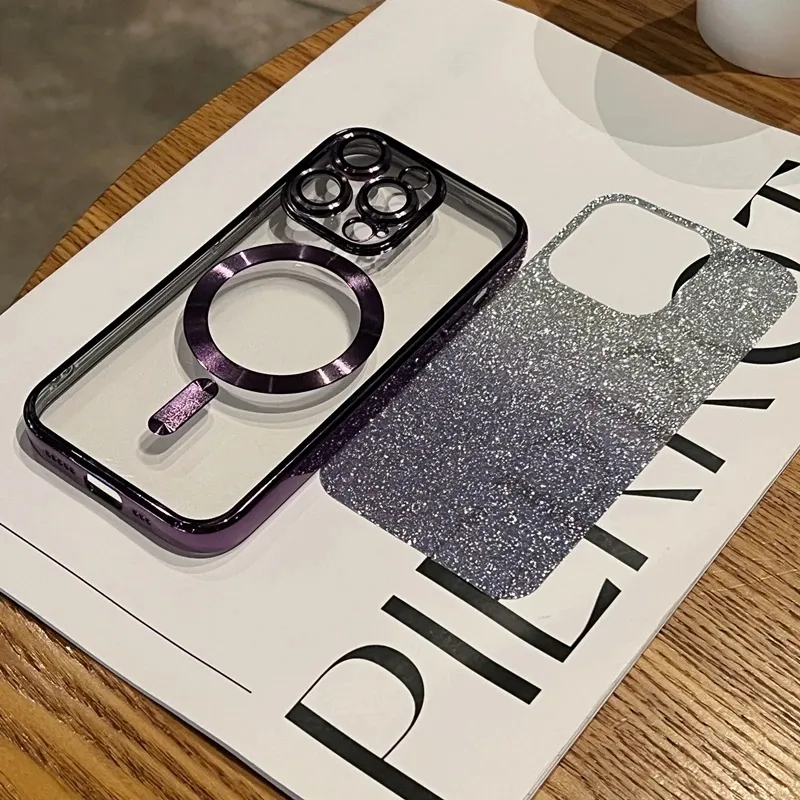 Funda iPhone 15 Pro Silicona Gradient Transparente Puro