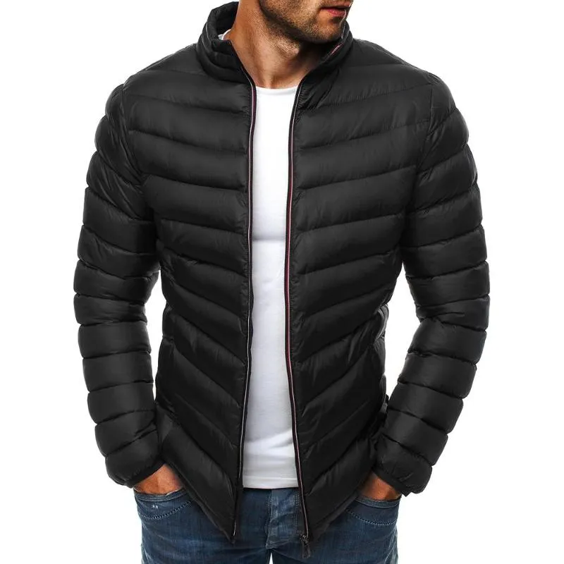 Piumino da uomo Parka ZOGAA Abbigliamento invernale per uomo Giacche calde Imbottito in cotone Piumino casual Cerniera Slim Plus Size S-3XL Capispalla