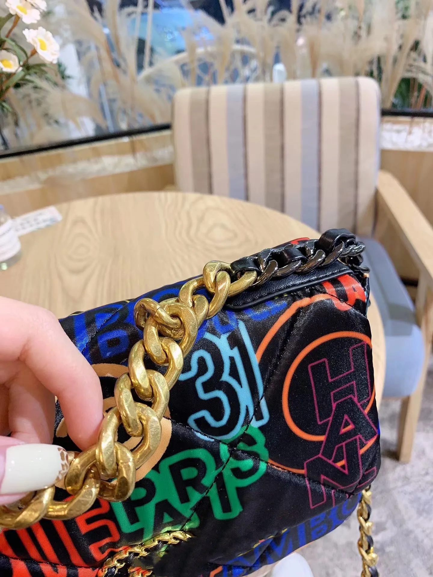 Neon handbags designer sale