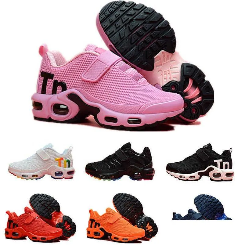 tn plus3 kids shoes triple black infant sneakers rainbow children sports girls and boys high quality tennis trainers size 2435