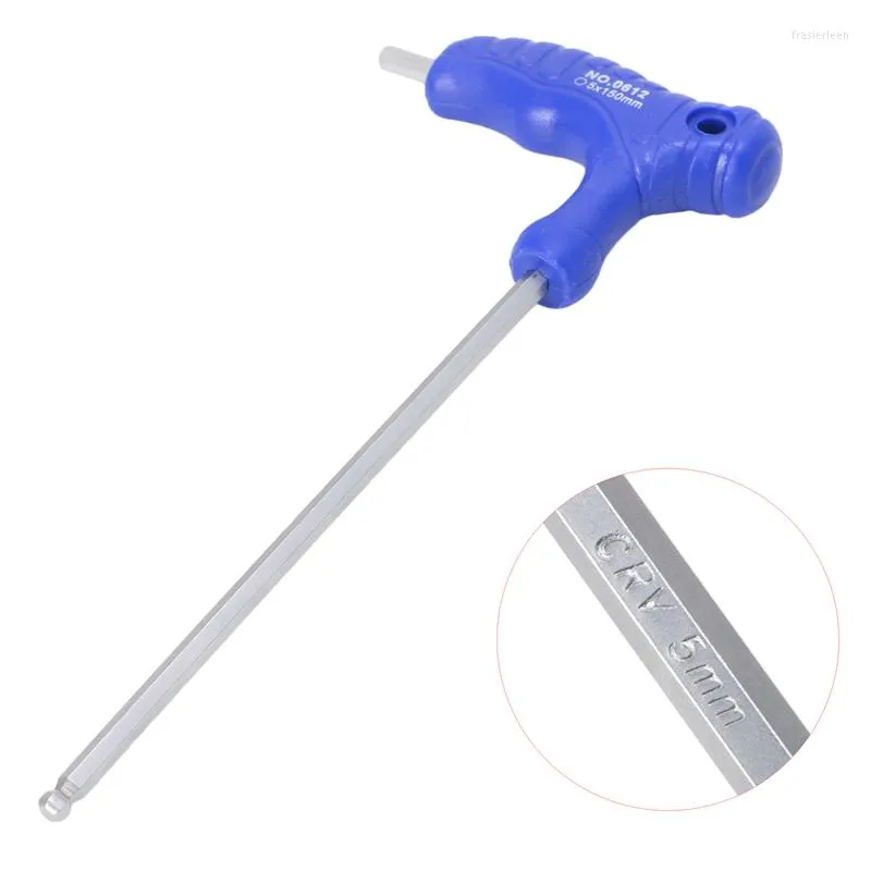 H5/H6 5MM/6MM T-Handle Allen Key Ball Tip Tip Hex Dench Wrench REALK TOOL