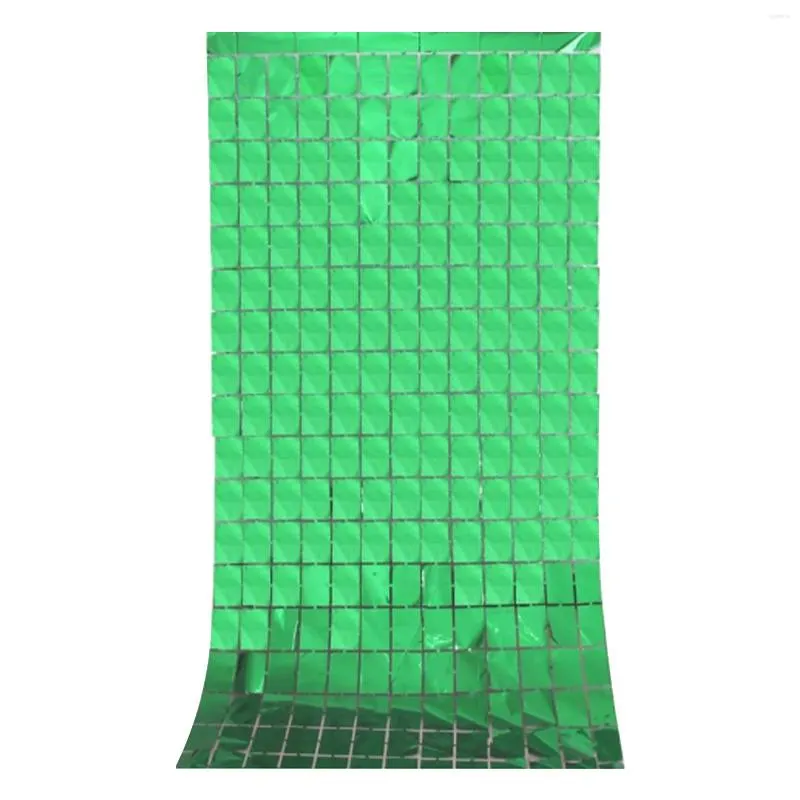 Party Decoration Wedding Square Sequin DIY Hanging Wall Decor Home Portable Foil Fringe Curtain Indoor Outdoor Pography Prop Backdrop