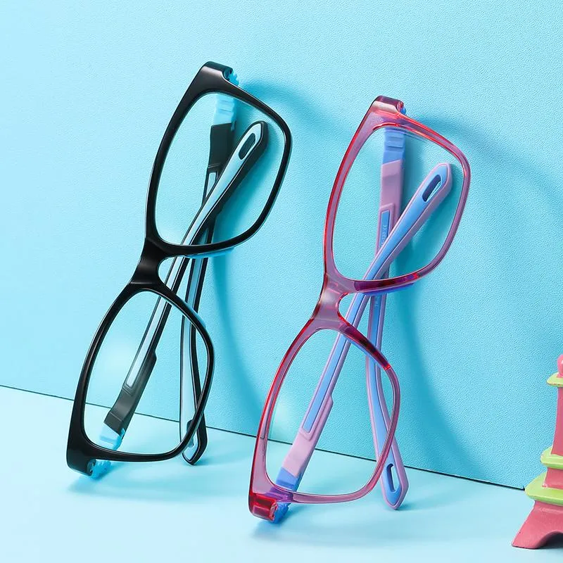 Solglasögon barn anti-blue lätta glasögon ram silikon flexibel optisk recept barn myopia hyperopia uv400sunglasses