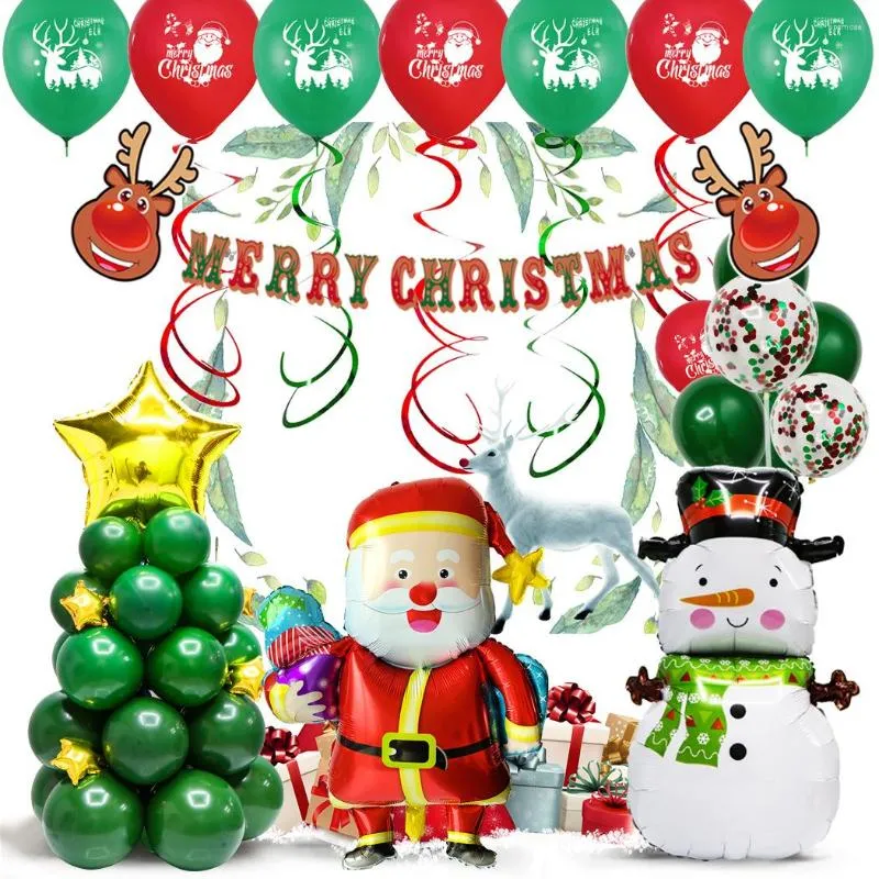 Party Decoration Christmas Balloon Special For 12 Inch Round Emulsion Aluminum Film Combination With