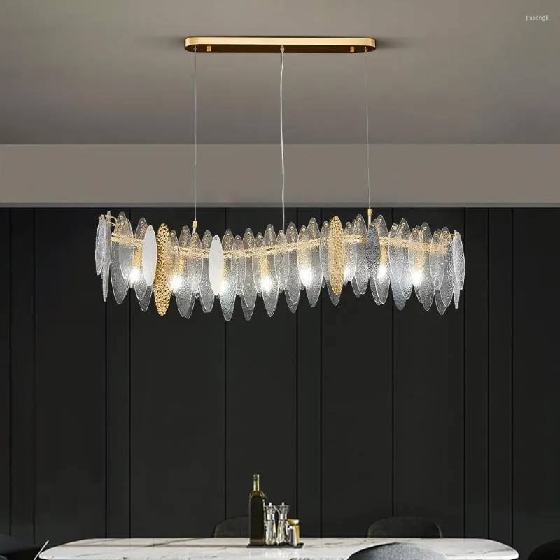 Pendant Lamps Nordic Glass Chandelier Lighting For Dining Room Modern Home Decoration Hanglamp Luxury Kitchen Island LED Fixtures