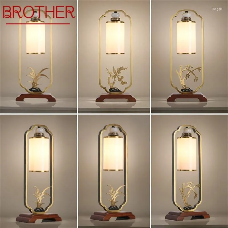 Table Lamps BROTHER Modern Brass Creative LED Luxury Desk Light For Home Decoration Bedroom