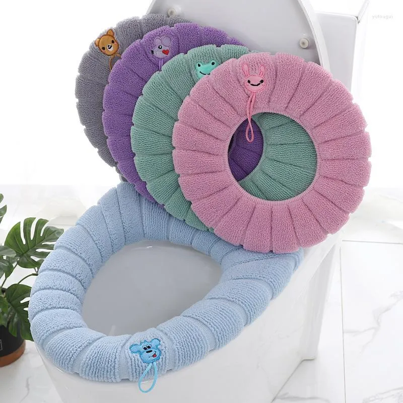 Toiletbrekomslagen Cover Set accessoires kussen huishouden gebreide warm wasbaar