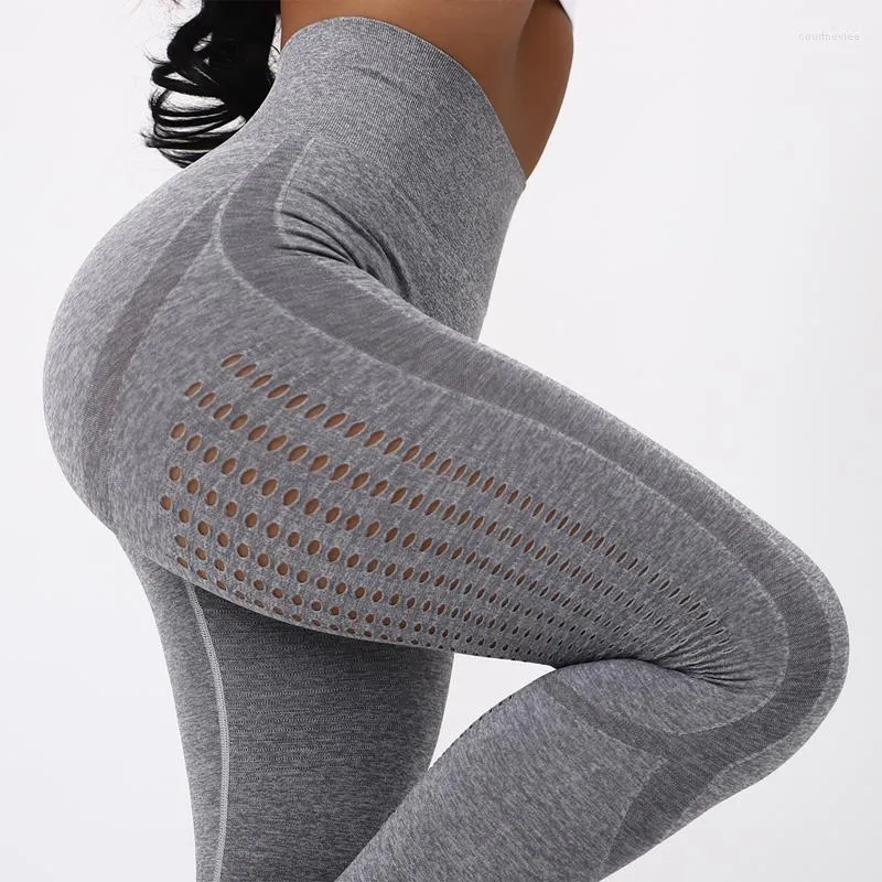 Calças ativas Cantura alta perneiras sem costura ginástica esporte fitness leginsy sportwear yoga scrunch buleggings correndo calças justas