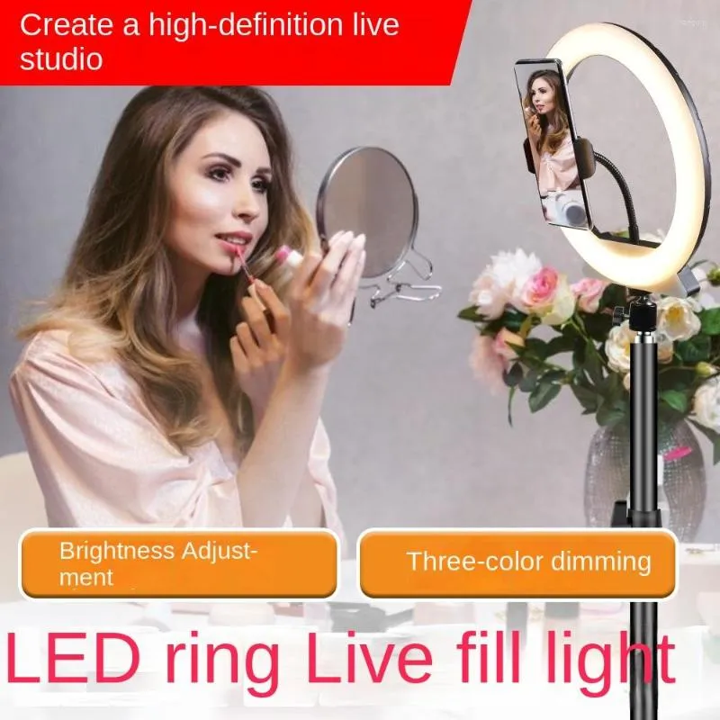 Grow Lights LED Ring Live Light Anchor Self Portrait Beauty Fill Floor Trépied Éclairage Pography