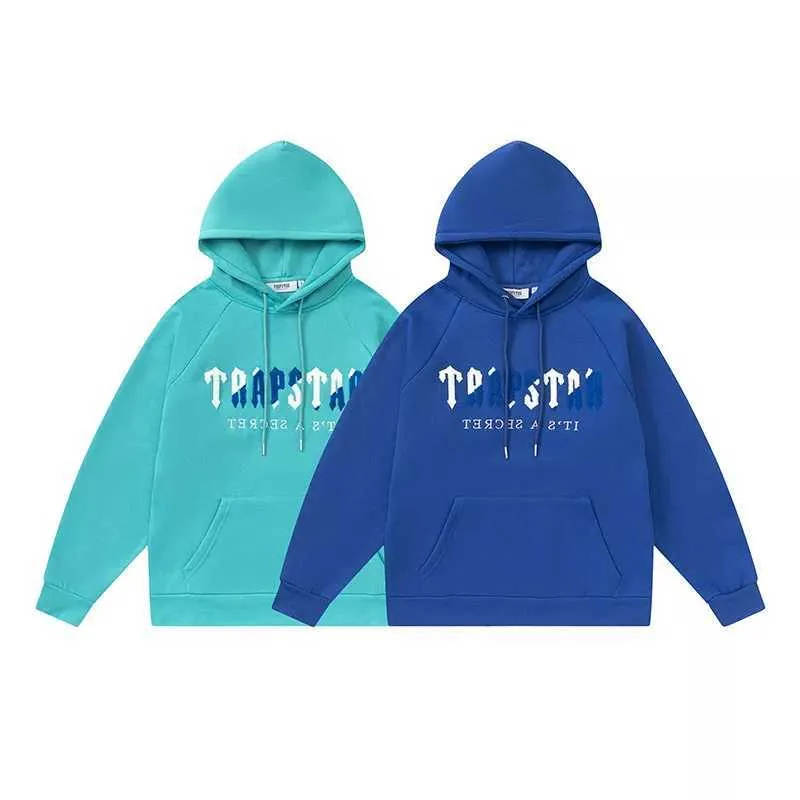 Trapstar London Trend Streetwear Hoodies Casual Loose Fleece Sweatshirt