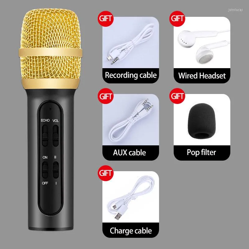 Microphones C11 condensateur Microphone Portable universel pour téléphones mobiles et ordinateurs portable K chanson chant en direct