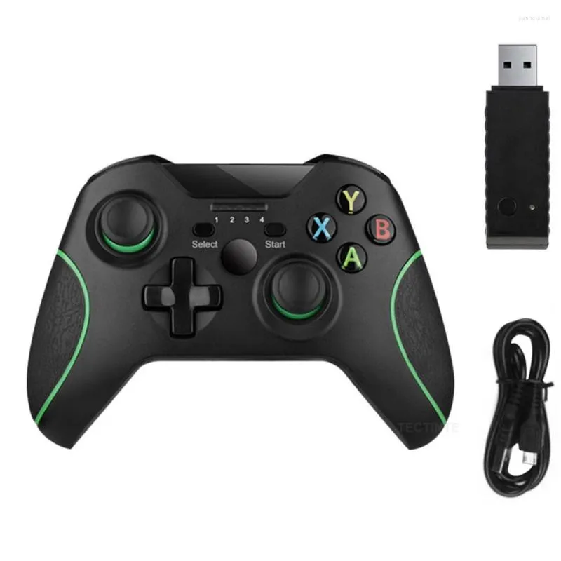 Spelkontroller 2.4G trådlös styrenhet Dual Vibration Gamepad Joystick Replacement för Xbox One PS3 PC -bärbar dator