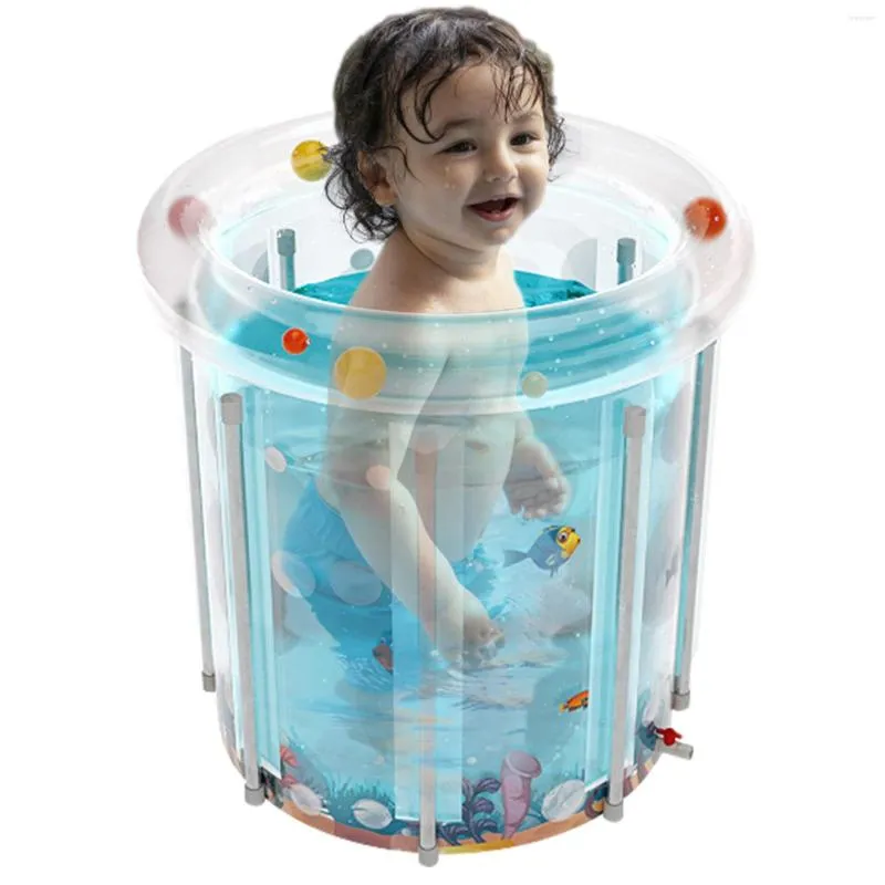 Badaccessoire Set duurzaam opblaasbaar badkuip voor huishoudelijke spa vouwen draagbare PVC Backlest Tub Volwassenen kinderen vol lichaam vat