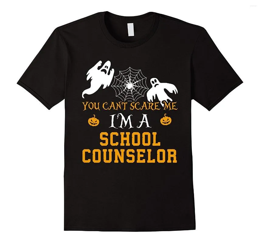 Herren-T-Shirts „You Can't I'm A School Counselor-Halloween“-T-Shirt, gute Qualität, Markenbaumwolle, Sommerstil, cooles, frisches Design