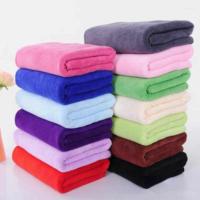 Towel 30 60cm Solid Color Microfiber Household Bathroom Face Home Textile Absorbent Cleaning Towels