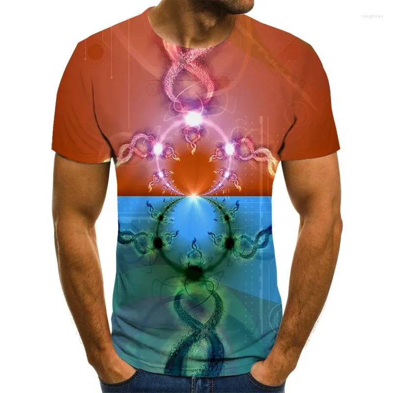 T-shirts pour hommes 2023 T-shirt drôle d'impression 3D T-shirt décontracté à manches courtes Streetwear hommes XL 110-6XL