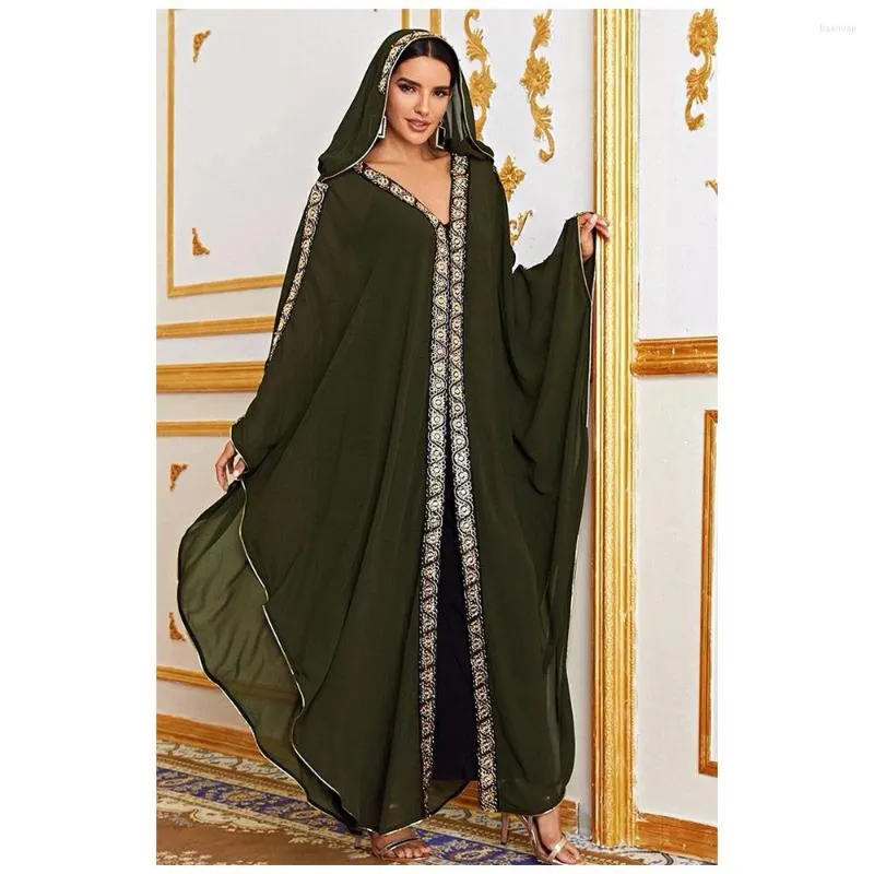 Ethnic Clothing Caftan Marocain Abaya Dubai Turkey Kaftan Muslim Hijab Dress Plus Size African Dresses For Women Robe Musulman Djellaba