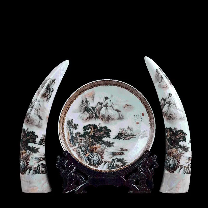 Vazen antieke keramische lvory vaasset klassieke Chinese bord moderne pastel grote beelden sculpturen thuis decor accessoires