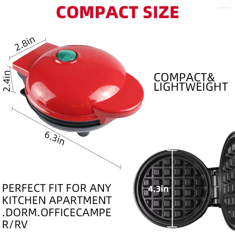 Brödtillverkare Mini Electric Waffle Machine Kök Köksredskap