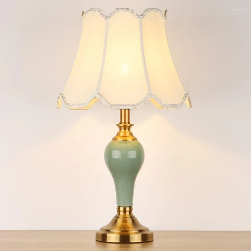 Table Lamps Jingdezhen Ceramic Lamp Modern Simple For Living Room Bedroom Bedside Home Decoration