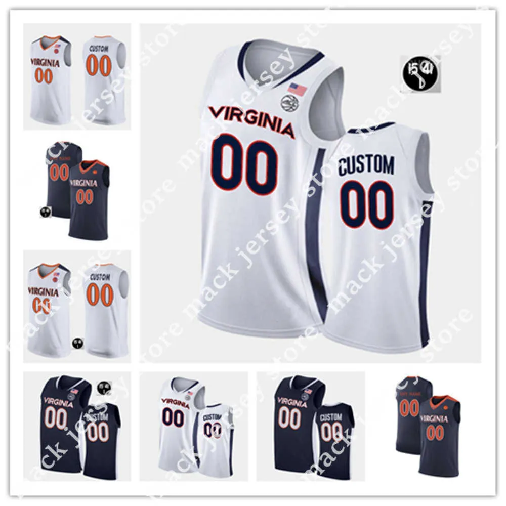 Mens Custom Virginia Cavaliers Basketball Kihei Clark Jersey Jayden Gardner Reece Beekman Armaan Franklin Ben Vander Plas Taine Murray