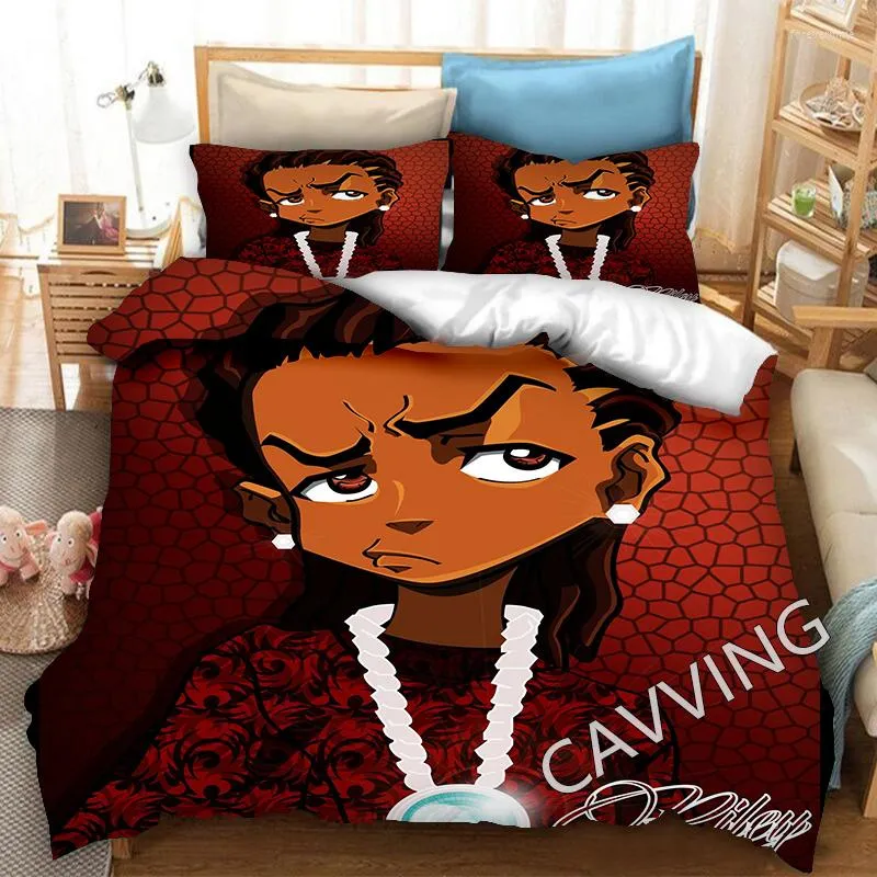 Boondocks 3D Printed Asda Bedding Sets Duvet Covers, Pillow Cases