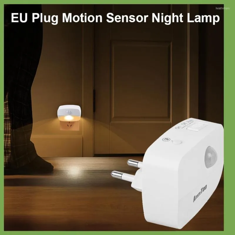 Sensor de luzes noturnas Sensor LED Plugue da UE no Mini 220V para Lâmpada de Luz de Iluminação do Corredor do quarto de casa WC Lâmpada de cabeceira