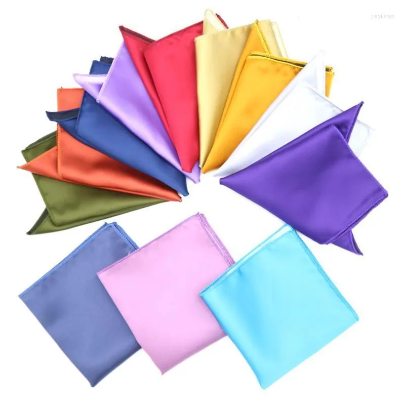 Bow Ties de bolsillo de bolsillo sólido para hombres Guañas cuadradas rosa rojo azul de madriguera accesorios para toallas para toalla para la fiesta de bodas smal22
