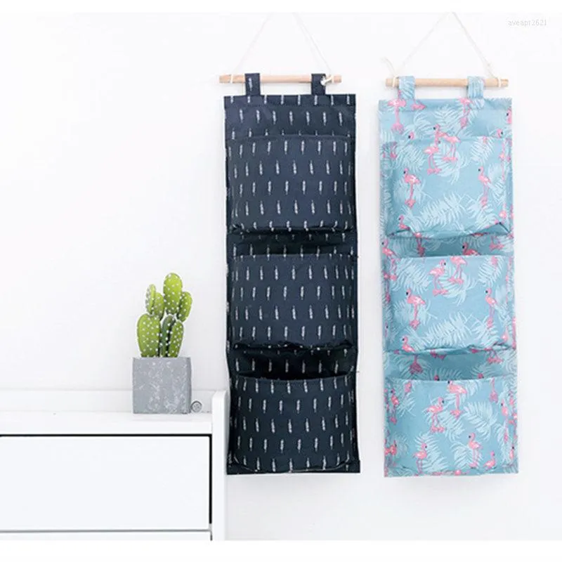 Caixas de armazenamento de pano impermeável para pendurar saco de parede montado no guarda -roupa Organizador de brinquedos cosméticos Bolsa de bolsa para casa