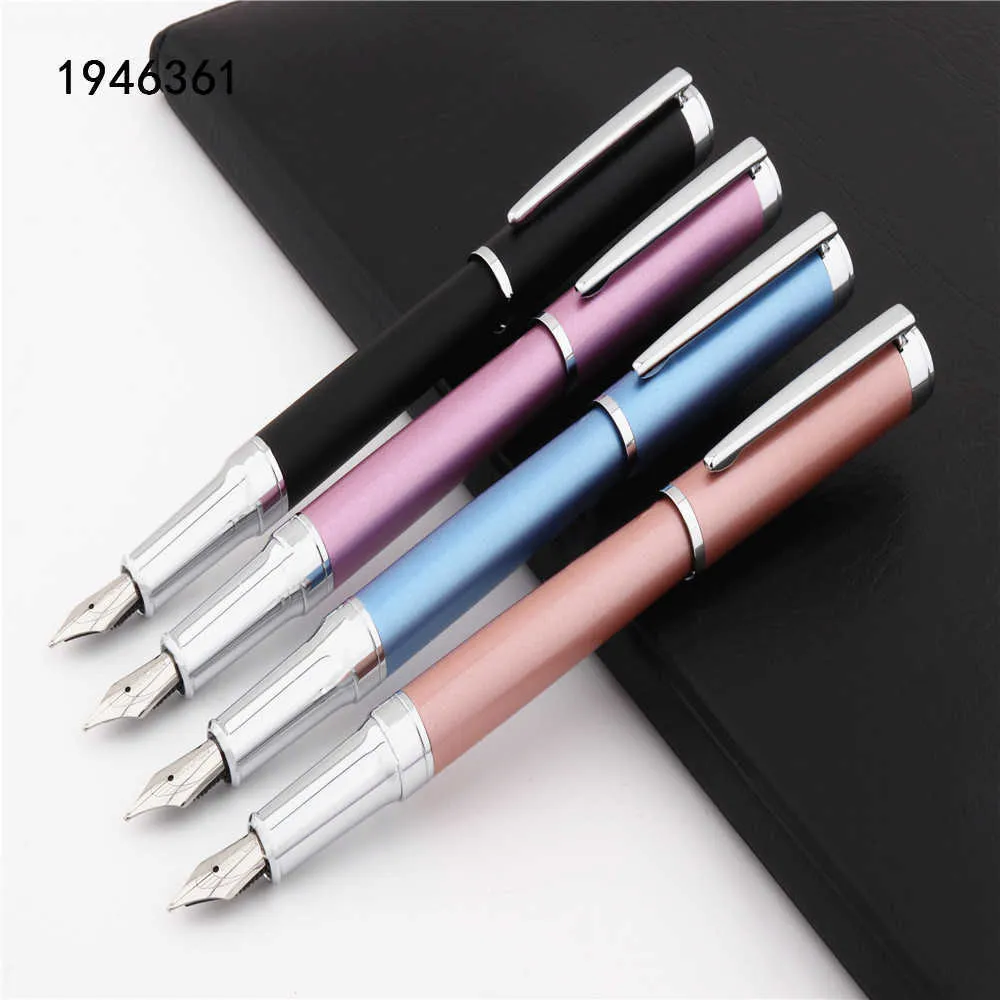 Qualidade de luxo 05 Metal Color School Student Business Office Medium Fountain Pen