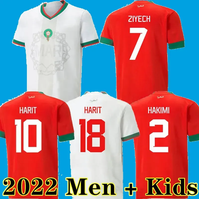 2023 2024 Moroccan soccer jerseys HAKIMI Maillot marocain ZIYECH EN-NESYRI  football shirts men kids kit HARIT SAISS IDRISSI BOUFAL jersey Maroc