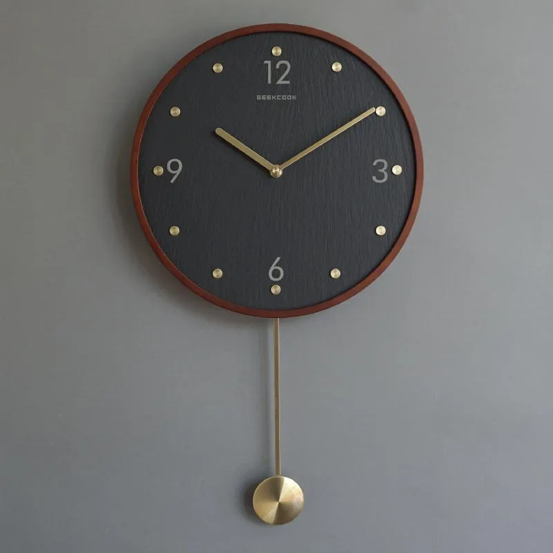 Orologi da parete Decorazioni per la casa Soggiorno Design moderno Personalità muta Altalena creativa Orologio Decorazione per la casa Ago