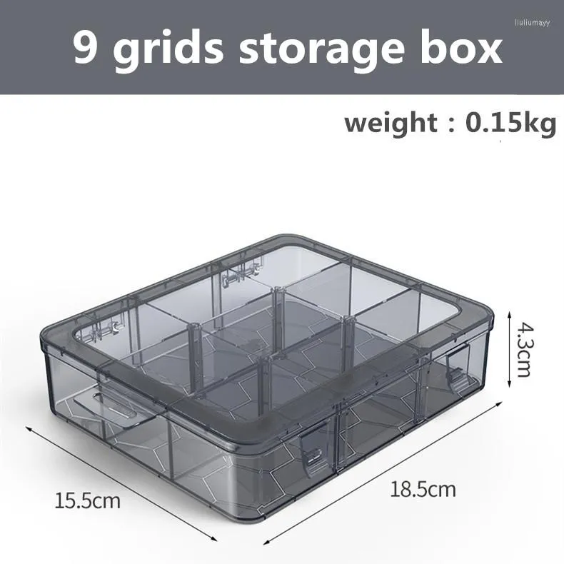 Adjustable Storage Box Organizer With 9 24 Grids, Plastic Compartment,  Magnetic Screw Holder Tray, And Display Case From Liuliumayy, $14.91