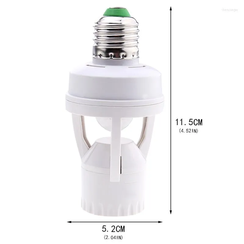 Luzes noturnas AC 100-240V 360 graus Sensor de movimento de indução Pir