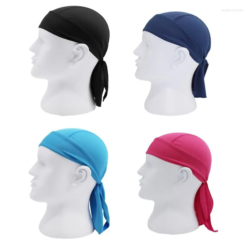 Berets 4 Teile/satz Quick Dry Radfahren Cap Atmungsaktiv Kopf Schal Sommer Männer Frauen Laufen Reiten Bandana Kopftuch Outdoor Sport