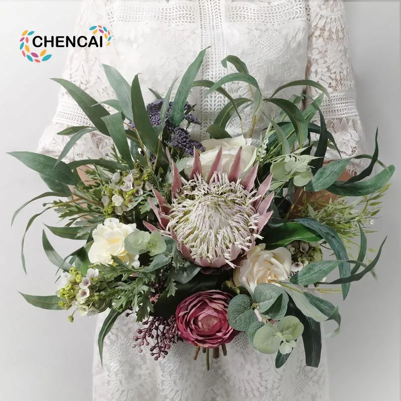 Wedding Flowers Imperial Flower Artificial Bouquet The Valley Romantic Fresh Bruid Holding Fake Home Decoration Accessori