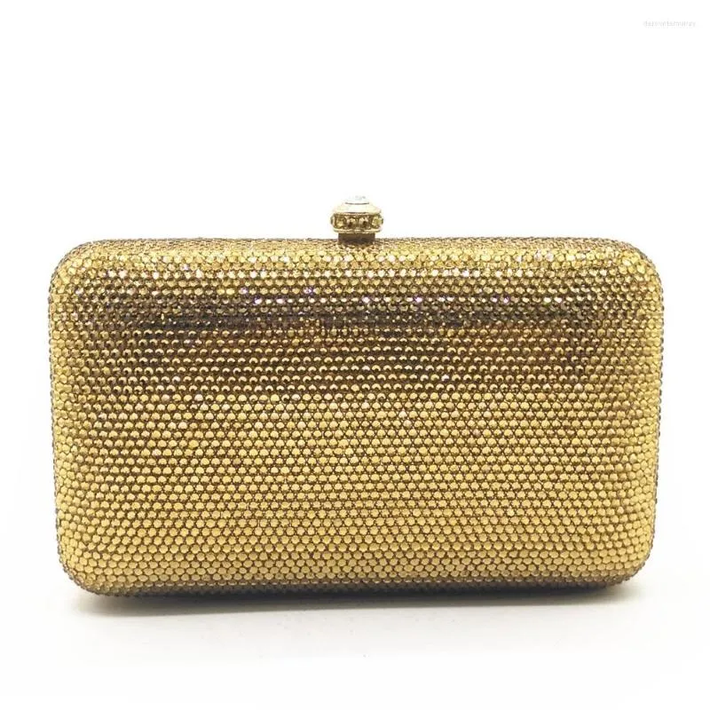 Evening Bags XIYUAN BRAND Women Party Gold/champagne Messenger Crossbody Chains Hasp Bag Cell Phone Pocket Pochette Wallet