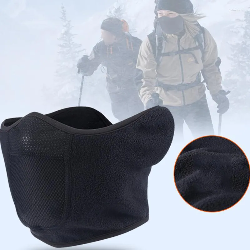 Beretten motorfietsgezicht half masker winddichte balaclava beschermend houd warm schild voor het rennen van skiën snowboarden sport mannen vrouwen maskers maskers