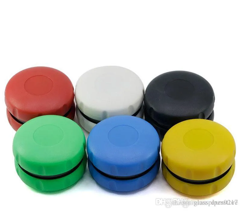 New Desgin Hamburger Herb Grinder con 2 strati 60mm Smerigliatrici per erbe in plastica per tubi di fumo Smerigliatrice per fumo con denti a taglio acrilico