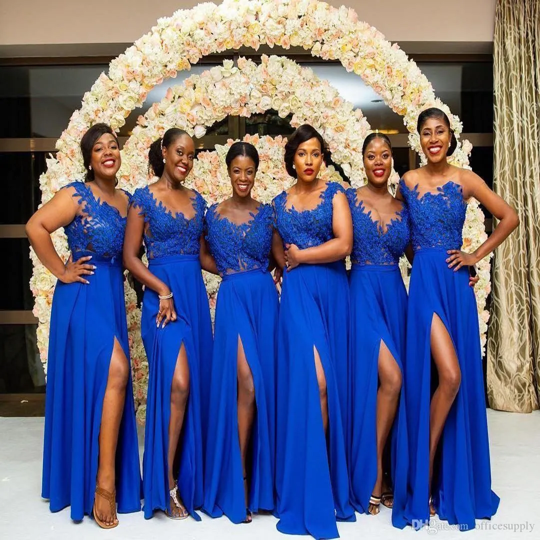 royal blue bridesmaid dress