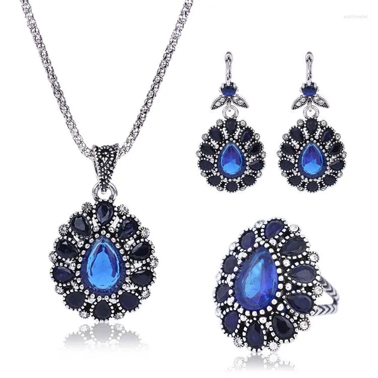 Ketting oorbellen set mode sieraden sets fabriek directe verkoop mooie vrouwen persoonlijkheid sieraden Korean van 3