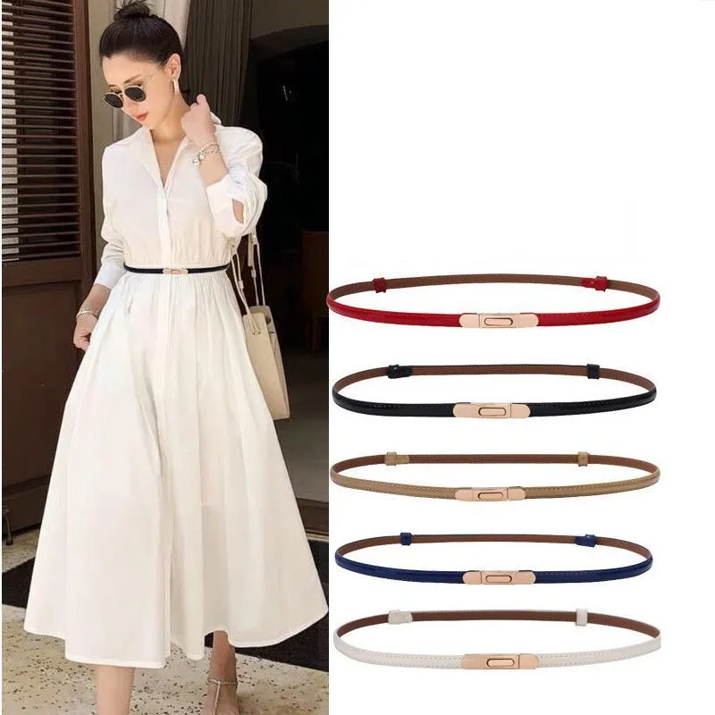 Belts Selling Metal Woman Cowhide Waist Belt 2023 Designer High Quality Girl Genuine Leather Fashion Wedding Accessories