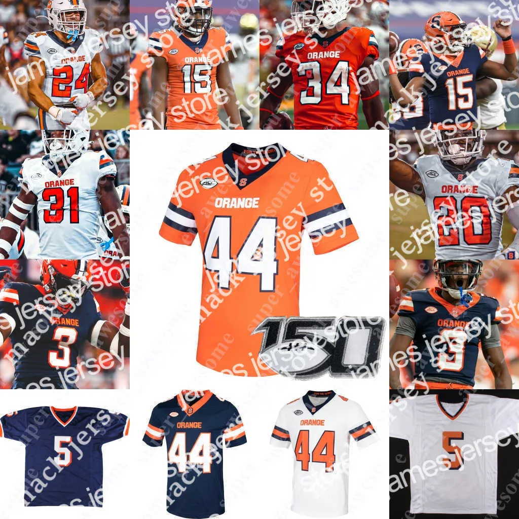 College honkbal draagt ​​Syracuse Orange Football Jersey Garrett Shrader Sean Tucker Mikel Jones Oronde Gadsden II Marlowe Wax Carlos Del