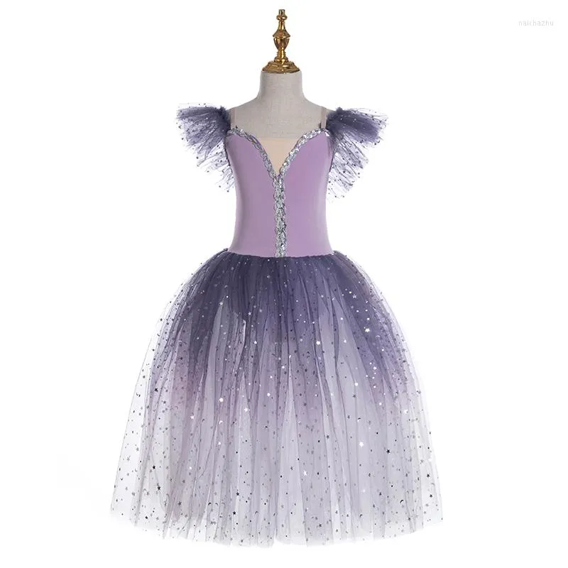 Stage Wear 2023 Girls Ballet Dance Skirt Costume professionale per bambini Performance TUTU Women Long