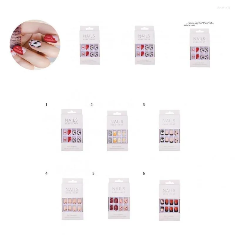 Nail Art Kits False Polishing-Free Reusable Cute Multi Styles Fake Tip