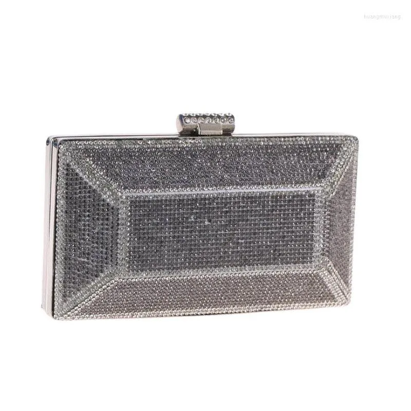 Kvällspåsar 2023 Diamond Clutch Wedding Chain Shoulder Party Dinner Purse Bling Drop LXG62